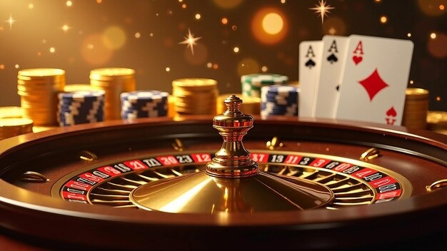Dream Gaming roulette wheel close-up